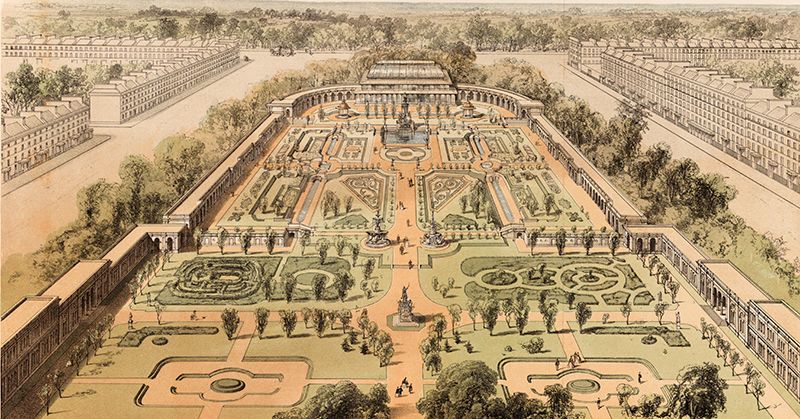 View of the Gardens from the International Exhibition, 1862
